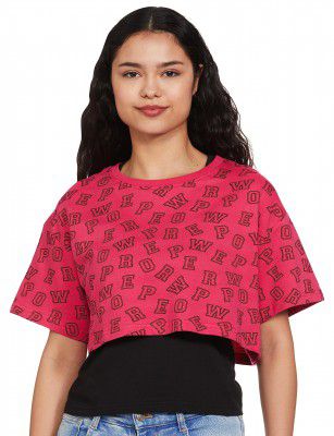 Max Women Regular Fit Printed Crop Top