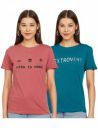 Max Women Slogan Printed Regular Fit T-Shirt...