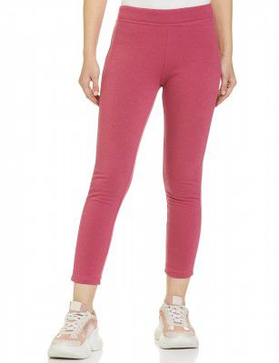 Max Women Solid Cropped Thermal Leggings