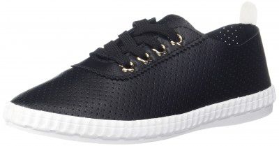 Max Women Solid Perforated-Detail Casual Shoes