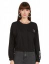 Max Women's Cotton Printed Drop Shoulder Sports Crew Neck Sweatshirt...