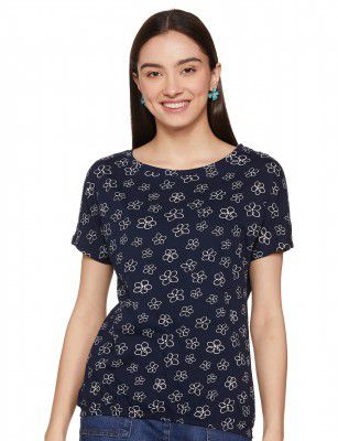 Max Women's Printed Round Neck T-Shirt