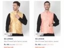 Maxence Nehru Clothing men printed jacket upto 85% off...