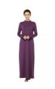 Maxi Nighty, Soft Wool-Blend Fleece-Lined Warmth, Full-Length Maxi Coverage, Relaxed Full-Sleeve Fit, Black, Free Size...