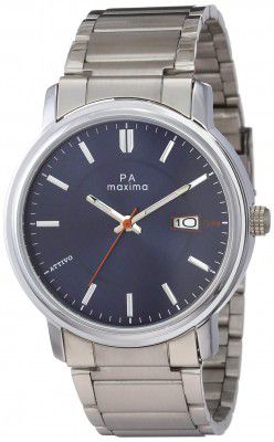 Maxima Analog Black Dial Men's Watch - 57760CMGI