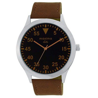Maxima Analog Black Dial Mens Watch - L-62385LMGI