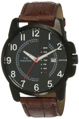 Maxima Analog Black Dial Mens Watch-O-57020LAGB