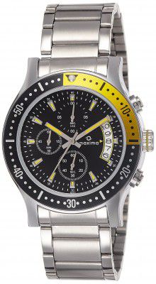 Maxima Analog Black Dial Mens Watch-42801CMGI