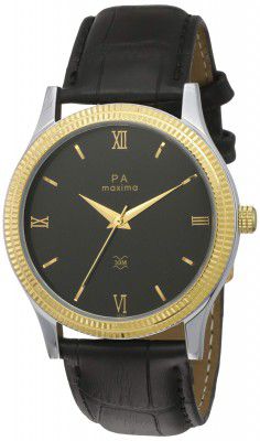 Maxima Analog Black Dial Mens Watch-45205LMGT