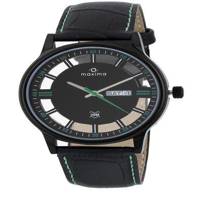 Maxima Analog Black Dial Mens Watch-33050LMGB