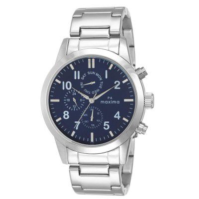 Maxima Analog Blue Dial Mens Watch-63263CMGI