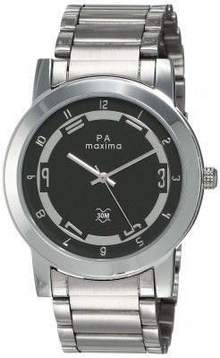Maxima Attivo Analog Black Dial Mens Watch - 20986CMGI