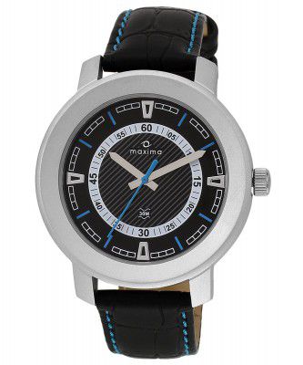 Maxima Attivo Analog Black Dial Mens Watch-35540LMGI
