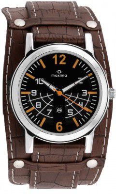 Maxima Attivo Analog Black Dial Mens Watch-24260LMGI