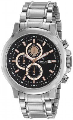 Maxima Attivo Chronograph Black Dial MEN -27716CMGI