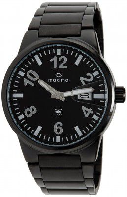 Maxima Attivo Date Black Dial Men -25290CMGB