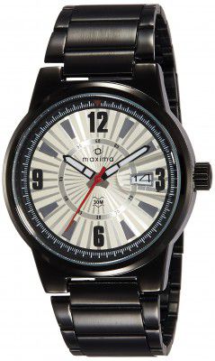 Maxima Attivo Date Silver Dial Men -25292CMGB