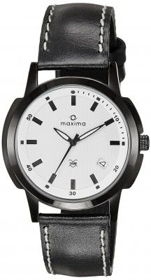 Maxima Attivo Date White Dial Men -22571LMGB