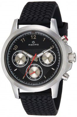 Maxima Attivo Multifunction Black Dial Men -27553PMGI