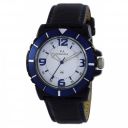 Maxima Leather Analog White Dial Men Watch-O-45845Lpgw, Black Band...
