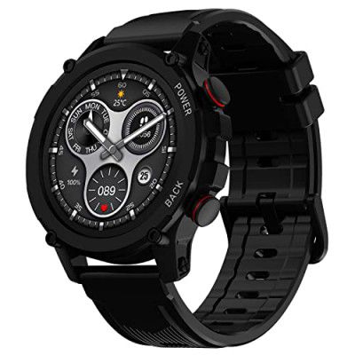 Maxima Max Pro X4+ Rugged Bluetooth Calling Smart Watch, HR/SpO2, 150+ Watch Faces