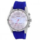 Maxima Plastic Analog-Digital Black Dial Men Watch-38072Ppan, Blue Band...