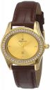 Maxima Swarovski Gold Analog Dial Womens Watch-29533LMLY...