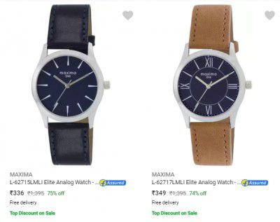 Maxima Wrist Watches @ 70% Off