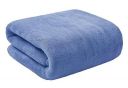 MAXOSHINE Microfiber Towels for Bath-Soft Coral Fleece Towel with Hook Quick Dry Super Absorbent-Bath Towel for Men and Women-70 x 140 cm (Blue, Pack of 1)...