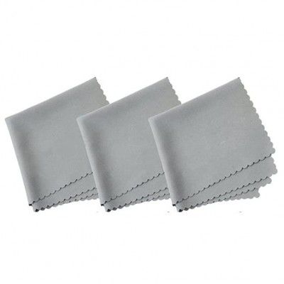 MAXOSHINE Premium Microfiber Cleaning Cloth for Mobile Lens Eye Glass Camera Lenses Desktop Glass Cleaning Cloth, Laptop Cleaning Cloth -30 x 30 cm (Pack of 3, Grey)
