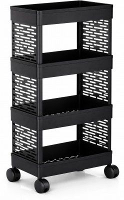 MAXTID 4 Compartments Plastic PP (Black)