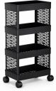 MAXTID 4 Compartments Plastic PP (Black)...