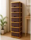 MAXTID 7 Compartments Plastic Cabinet (Brown)...