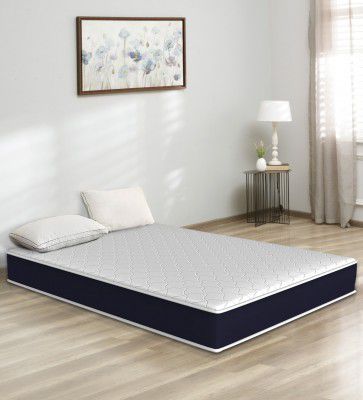 May Dual Comfort Dual Firm 8-inch Foam Queen Size Floor Bed Mattress in White Colour