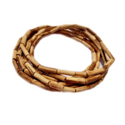 MAYAPURI Original 3 Round Tulsi Kanthi Mala or Pure Holy Basil Three Layer Wooden Chain for Neck, Iskcon Authentic Tulasi Wood Mala, Adults Unisex (Pack of 1)