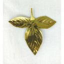MAYAPURI Original Pure Brass Bel Patta or Pital Puja Bel Patra/Bilva Patra/Bael Leaves for Pooja, For Religious and Worship use, Mandir Decoration (Pack of 3)...