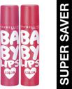MAYBELLINE NEW YORK Baby Lips Tinted Lip Balm Berry Crush and Cherry Kiss (Pack of: 2, 8 g)...