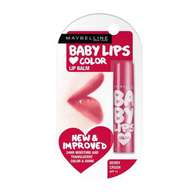 Maybelline New York Baby Lips Lip Balm, Pink Lolita, 4g