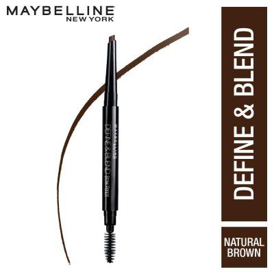 Maybelline New York Brow Pencil, With Spoolie, Long-lasting and Natural-looking Results,Natural Brown, 0.16 g