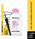 MAYBELLINE NEW YORK Call Me Colossal Bold Eye Kit - Kajal+Bold Liner+Miceller (Black, 128.35 g)...