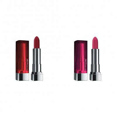 Maybelline New York Color Sensational Creamy Matte Lipstick, 695 Divine Wine, 3.9g & Maybelline New York Color Sensational Creamy