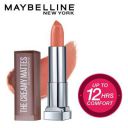 Maybelline New York Color Sensational Creamy Matte Lipstick, 637 Barely Nude, 3.9g...
