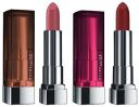 Maybelline New York Color Sensational Creamy Matte Lipstick, 696 Burgundy Blush, 3.9g And Maybelline New York Color Sensational Creamy Matte Lipstick, 660 Touch of Spice, 3.9g...