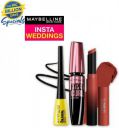 MAYBELLINE NEW YORK InstaWeddings Pack of 3-Ultimatte Lipstick,Colossal Bold Liner,Hypercurl Mascara  (3 Items in the set)...