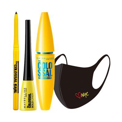 Maybelline New York Makeup Kit - Waterproof Mascara Kajal 