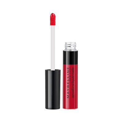 Maybelline New York Sensational Liquid Matte Lipstick 03 Flush It Red, 7G