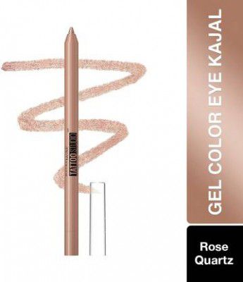 MAYBELLINE NEW YORK Tattoo Gel Kajal Color Pencil, Metallic Finish, Waterproof, 36H Wear  (Rose Quartz, 1.2 g)