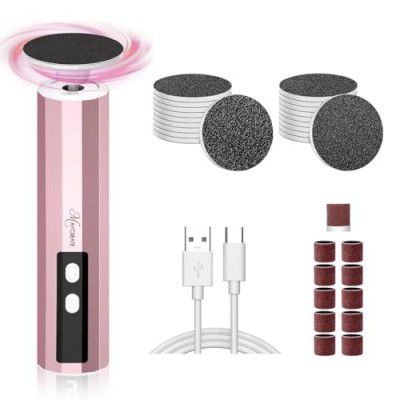 MAYCREATE® Electric Foot Callus Remover 2 in 1 Rechargeable Foot File for Feet & Nails