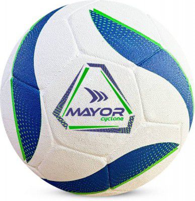 MAYOR Cyclone Football - Size: 5  (Pack of 1, White)