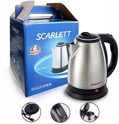 MB Creation Scarlet Electric Kettle 2.0 Litre Design For Hot Water, Tea,Coffee,Milk, Rice and Other Multipurpose Cooking Foods Kettle